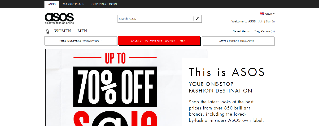 ASOS e-shop